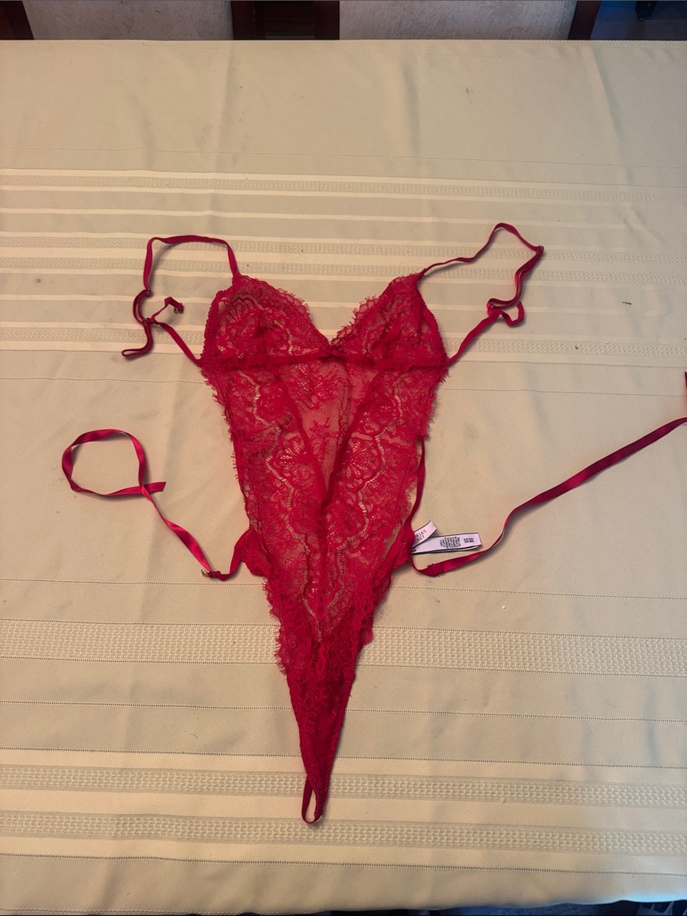 Victoria's Secret Red Lace Teddy